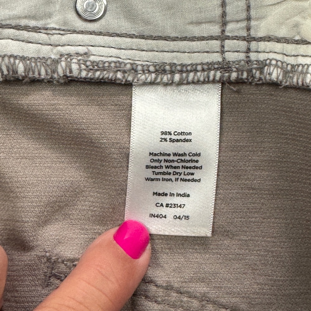 Talbots Flawless Five-Pocket Corduroy Pants Taupe Brown Straight Curvy 16 Petite - Picture 8 of 12